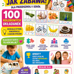 100 UKŁADANEK DO NAUKI CZYTANIA