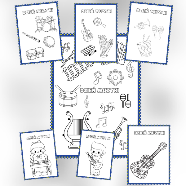 DZIEŃ MUZYKI- KOLOROWANKI