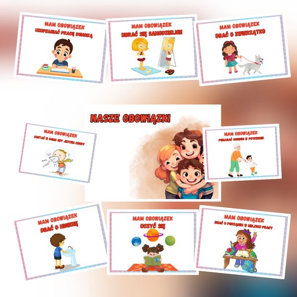 PRAWA I OBOWIĄZKI DZIECI PLAKATY