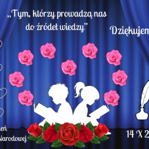 DEKORACJA NA DZIEŃ EDUKACJI NARODOWEJ DEN DZIEŃ NAUCZYCIELA