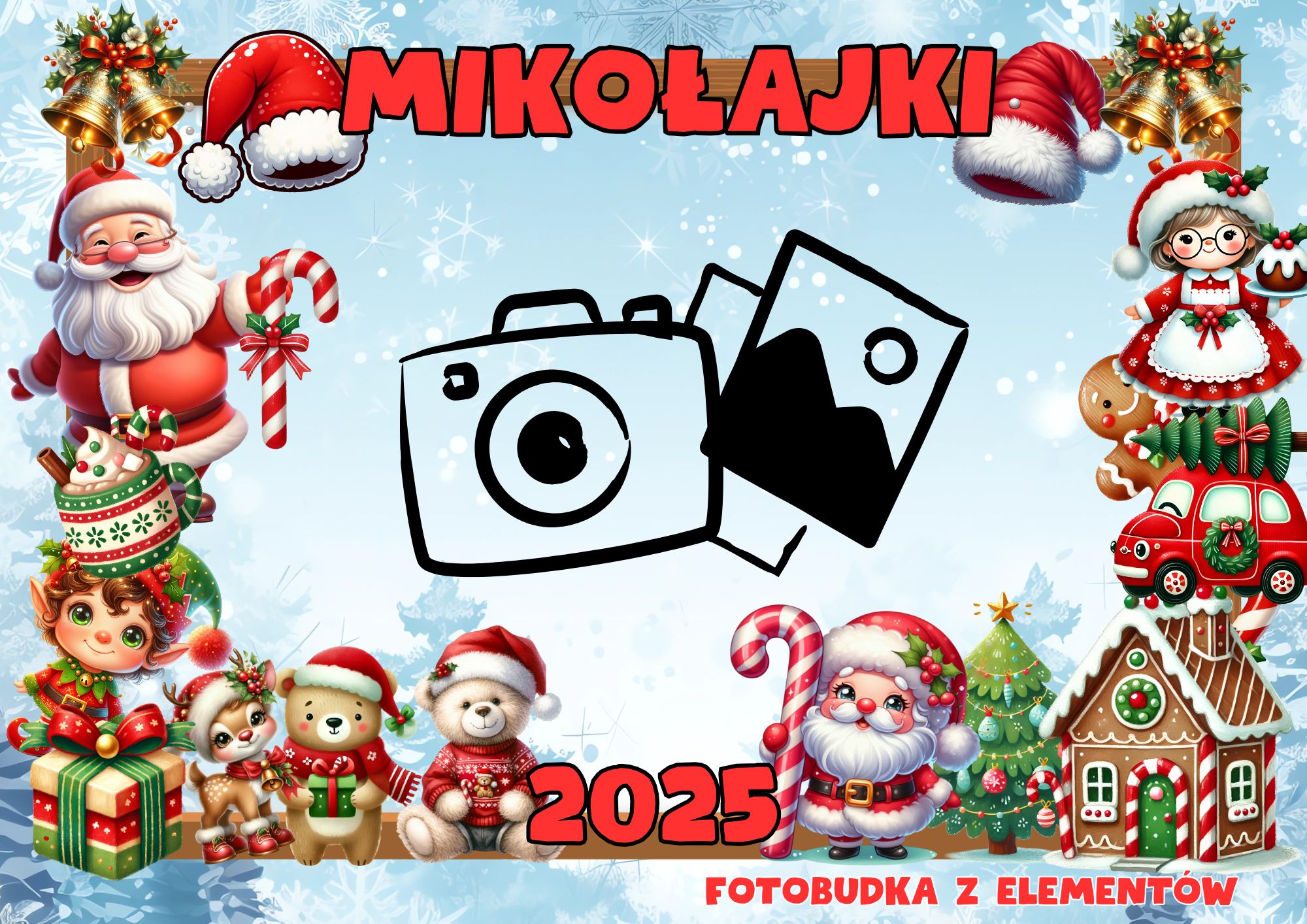 FOTOBUDKA NA MIKOŁAJKI Z ELEMENTÓW