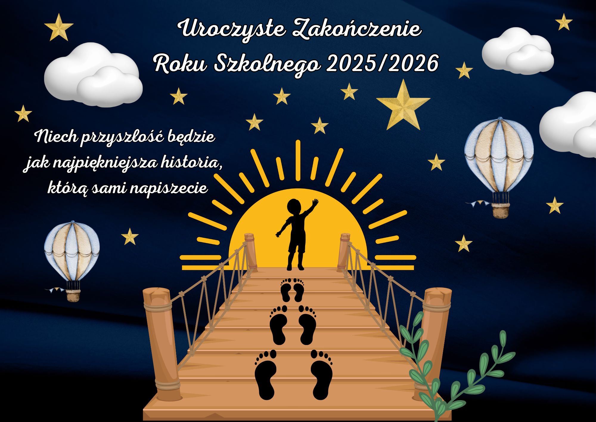 DEKORACJA XXL NA ZAKOŃCZENIE ROKU SZKOLNEGO/ PRZEDSZKOLNEGO 2025/2026