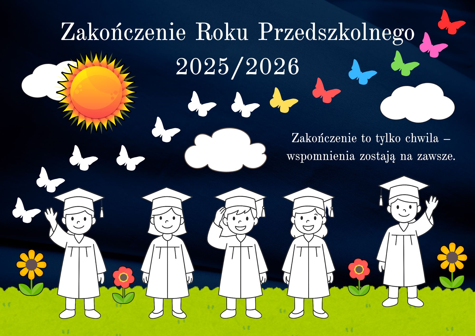 DEKORACJA XXL NA ZAKOŃCZENIE ROKU PRZEDSZKOLNEGO / SZKOLNEGO