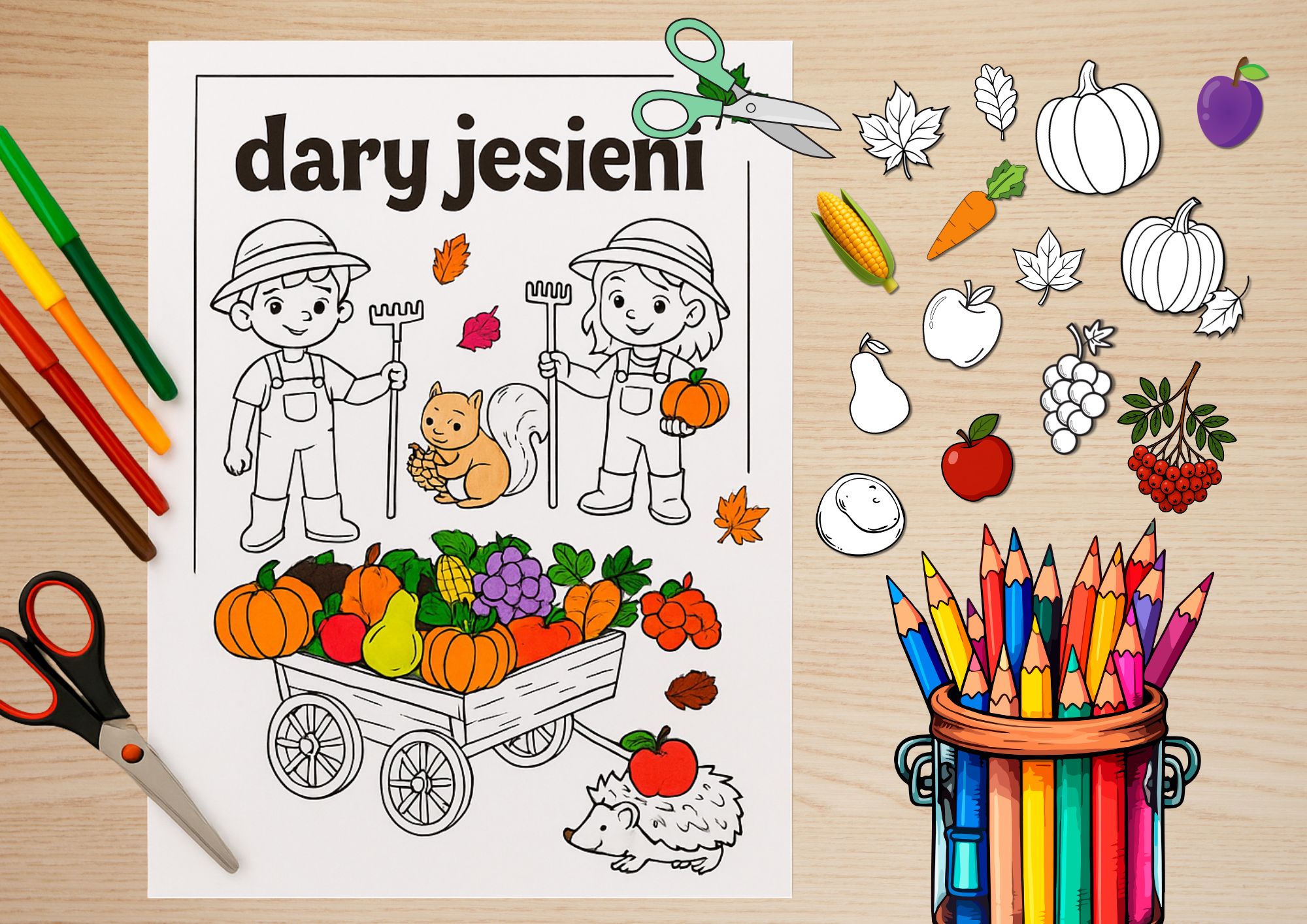 DARY JESIENI- PRACA PLASTYCZNA JESIEŃ