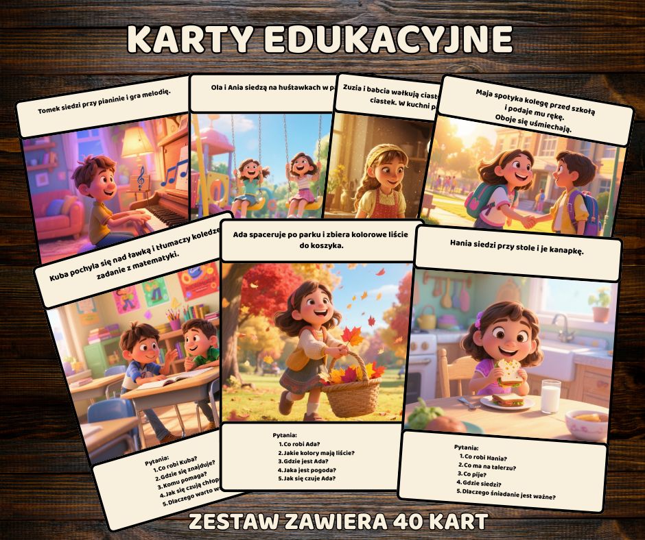KARTY EDUKACYJNE Z PYTANIAMI / EMOCJE