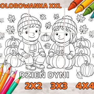 KOLOROWANKA XXL NA DZIEŃ DYNI
