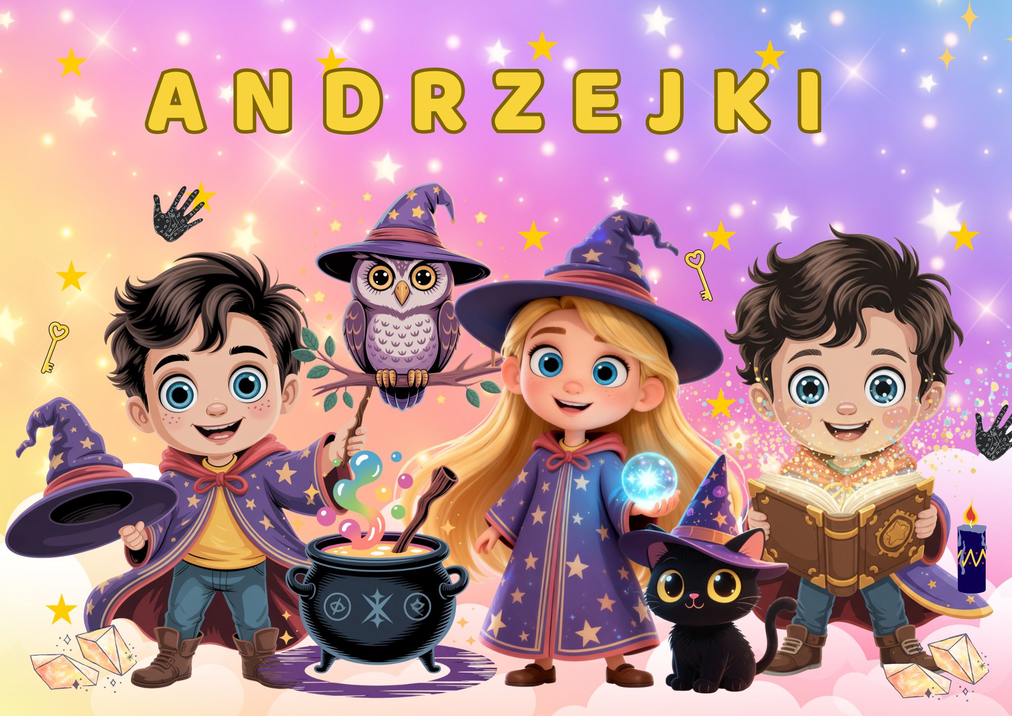 DEKORACJA NA TABLICĘ ANDRZEJKI MAGIA