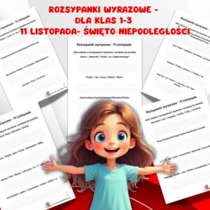 ROZSYPYWANKI WYRAZOWE ŚWIĘTO NIEPODLEGŁOŚCI 11 LISTOPADA