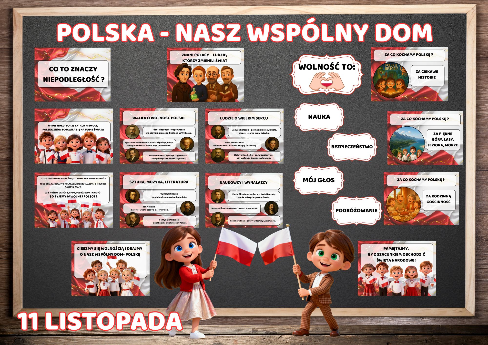 Gotowa gazetka na Święto Niepodległości – 11 listopada