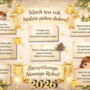 GAZETKA NA NOWY 2026 ROK GAZETKA Z ŻYCZENIAMI