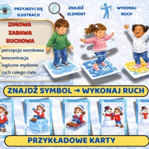 ZIMA / ZIMOWA RUCHOWA GRA LOGICZNA