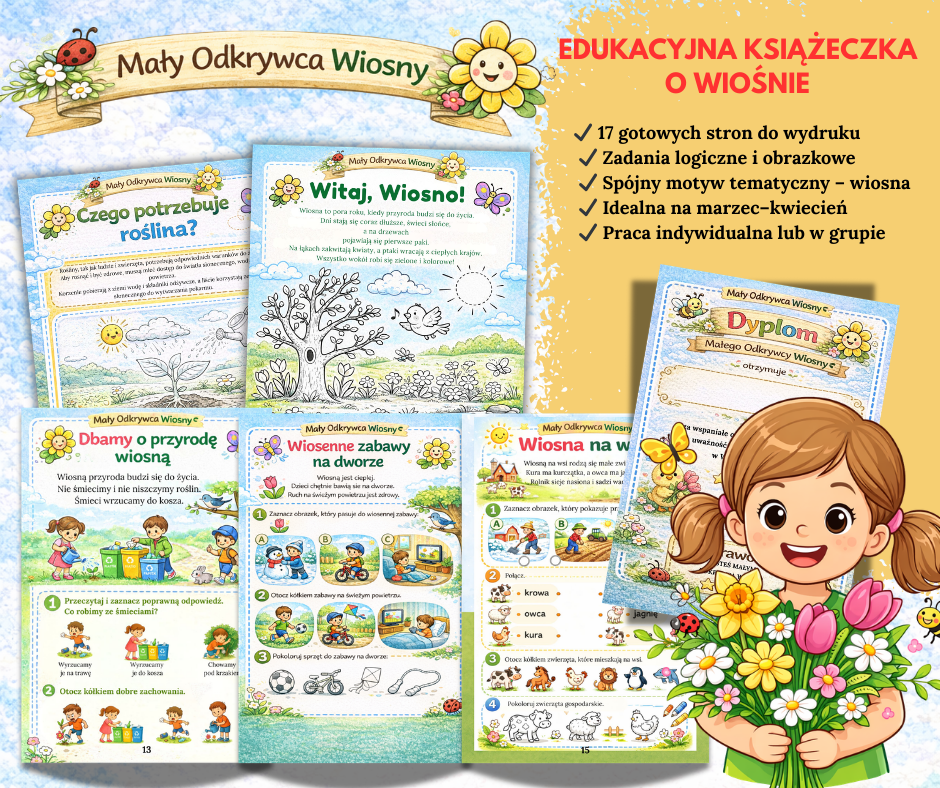 Witaj, Wiosno! – Książeczka edukacyjna o tematyce wiosennej