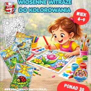 WIOSENNE WITRAŻE DO KOLOROWANIA