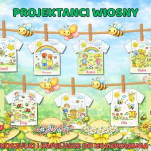 WIOSENNI PROJEKTANCI MODY/ PAKIET DO KOLOROWANIA / KOSZULKI I KAPELUSZE