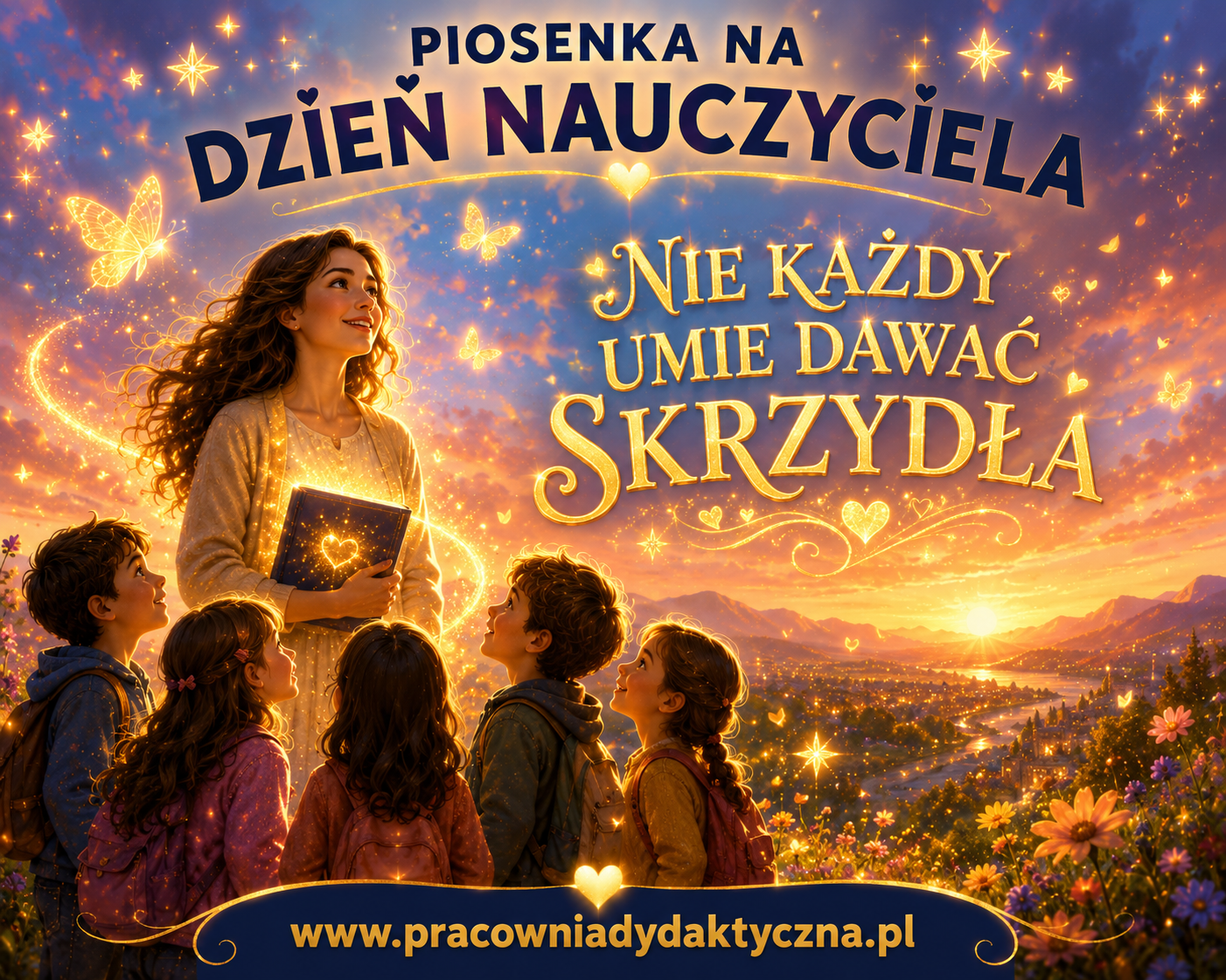 Piosenka na Dzień Nauczyciela – „Nie każdy umie dawać skrzydła” DZIEŃ EDUKACJI NARODOWEJ