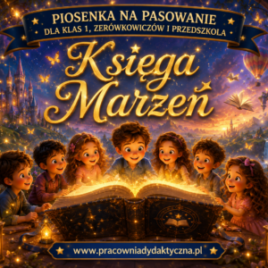 Piosenka na pasowanie, ślubowanie  dla przedszkola, zerówki i klas 1 – „Księga Marzeń”