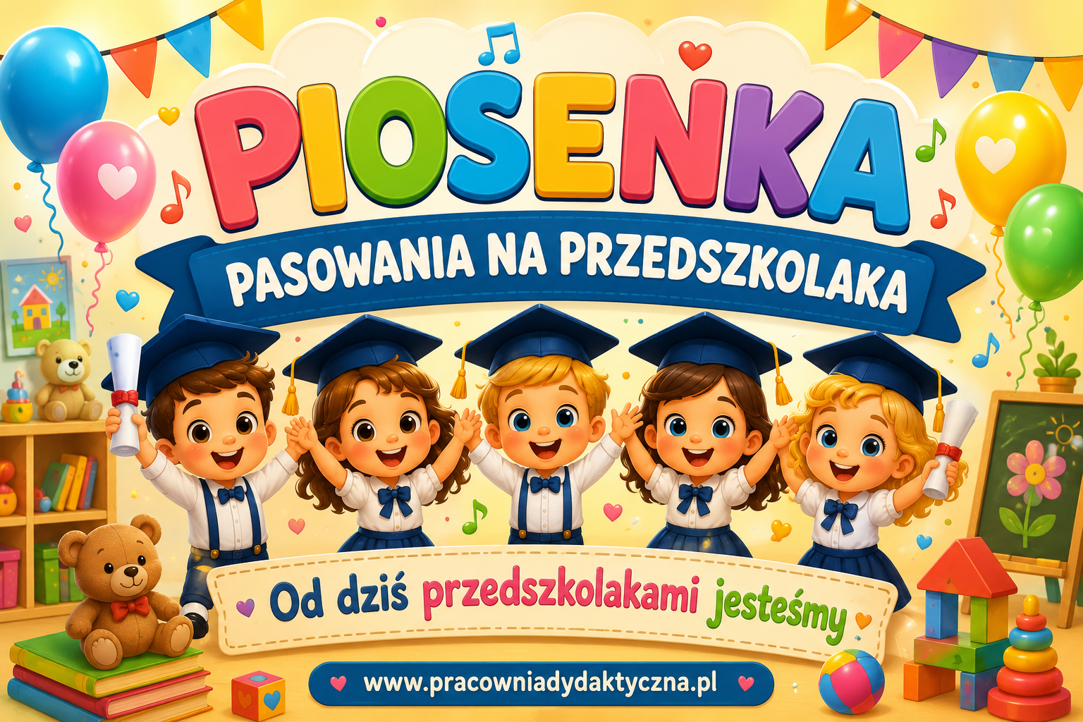 Piosenka na Pasowanie Przedszkolaka – „Od dziś przedszkolakami jesteśmy”