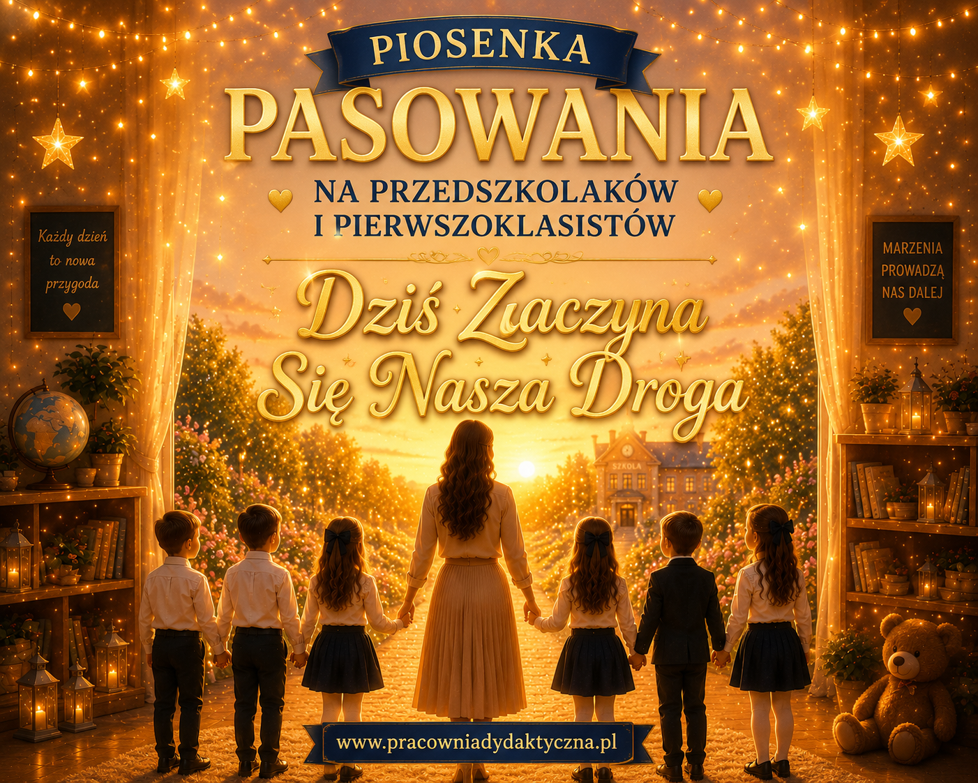 Piosenka na pasowanie, ślubowanie Pierwszoklasistów i Przedszkolaków – „Dziś Zaczyna Się Nasza Droga”