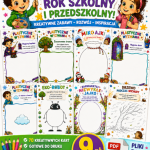 MEGA PAKIET PLASTYCZNY – PONAD 70 KART PDF NA CAŁY ROK!