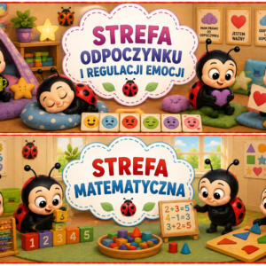 🏫 STREFY AKTYWNOŚCI DO GRUP PRZEDSZKOLNYCH – GRUPA BIEDRONKI