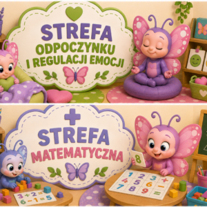 🏫 STREFY AKTYWNOŚCI DO GRUP PRZEDSZKOLNYCH – GRUPA MOTYLKI