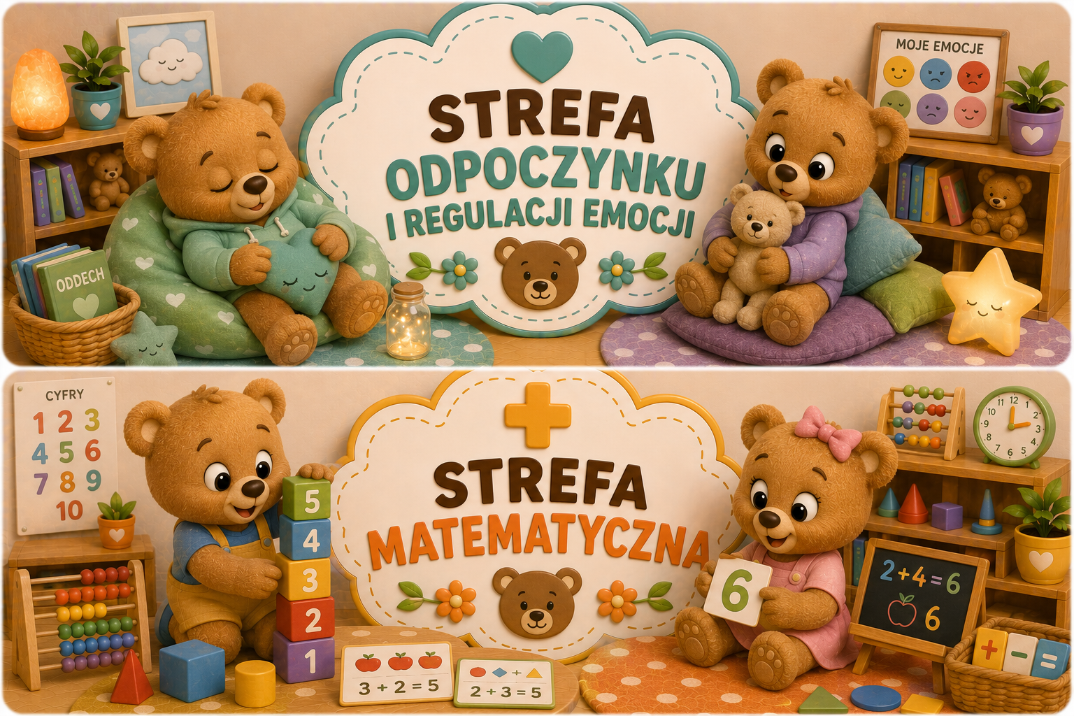 🏫 STREFY AKTYWNOŚCI DO GRUP PRZEDSZKOLNYCH – GRUPA MISIE