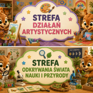 🏫 STREFY AKTYWNOŚCI DO GRUP PRZEDSZKOLNYCH – GRUPA WIEWIÓRKI