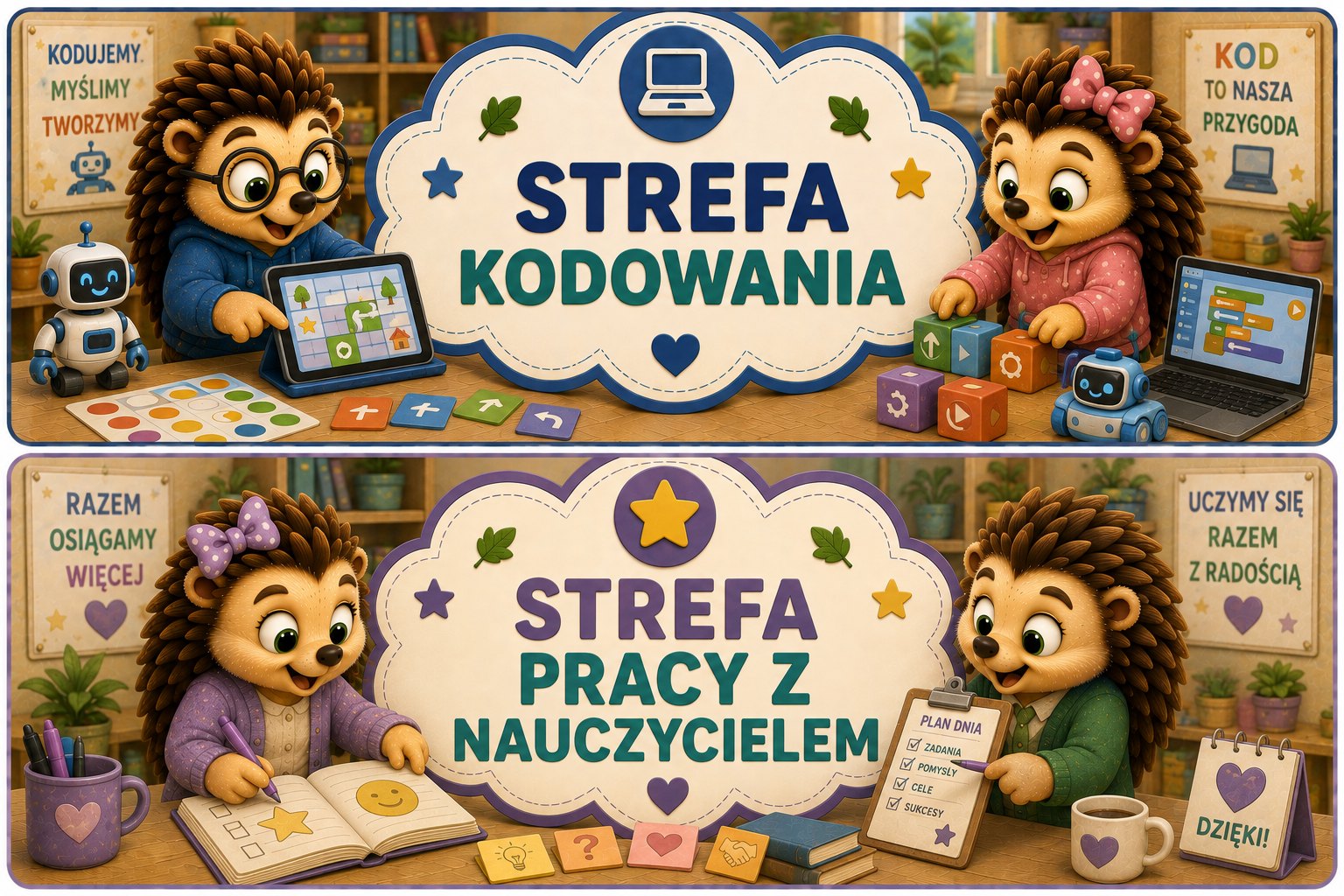 🏫 STREFY AKTYWNOŚCI DO GRUP PRZEDSZKOLNYCH – GRUPA JEŻYKI