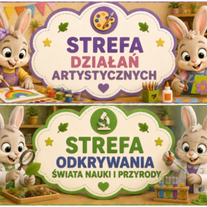 🏫 STREFY AKTYWNOŚCI DO GRUP PRZEDSZKOLNYCH – GRUPA ZAJĄCZKI