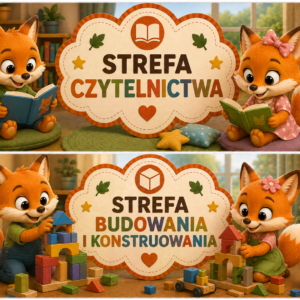 🏫 STREFY AKTYWNOŚCI DO GRUP PRZEDSZKOLNYCH – GRUPA LISY/ LISKI
