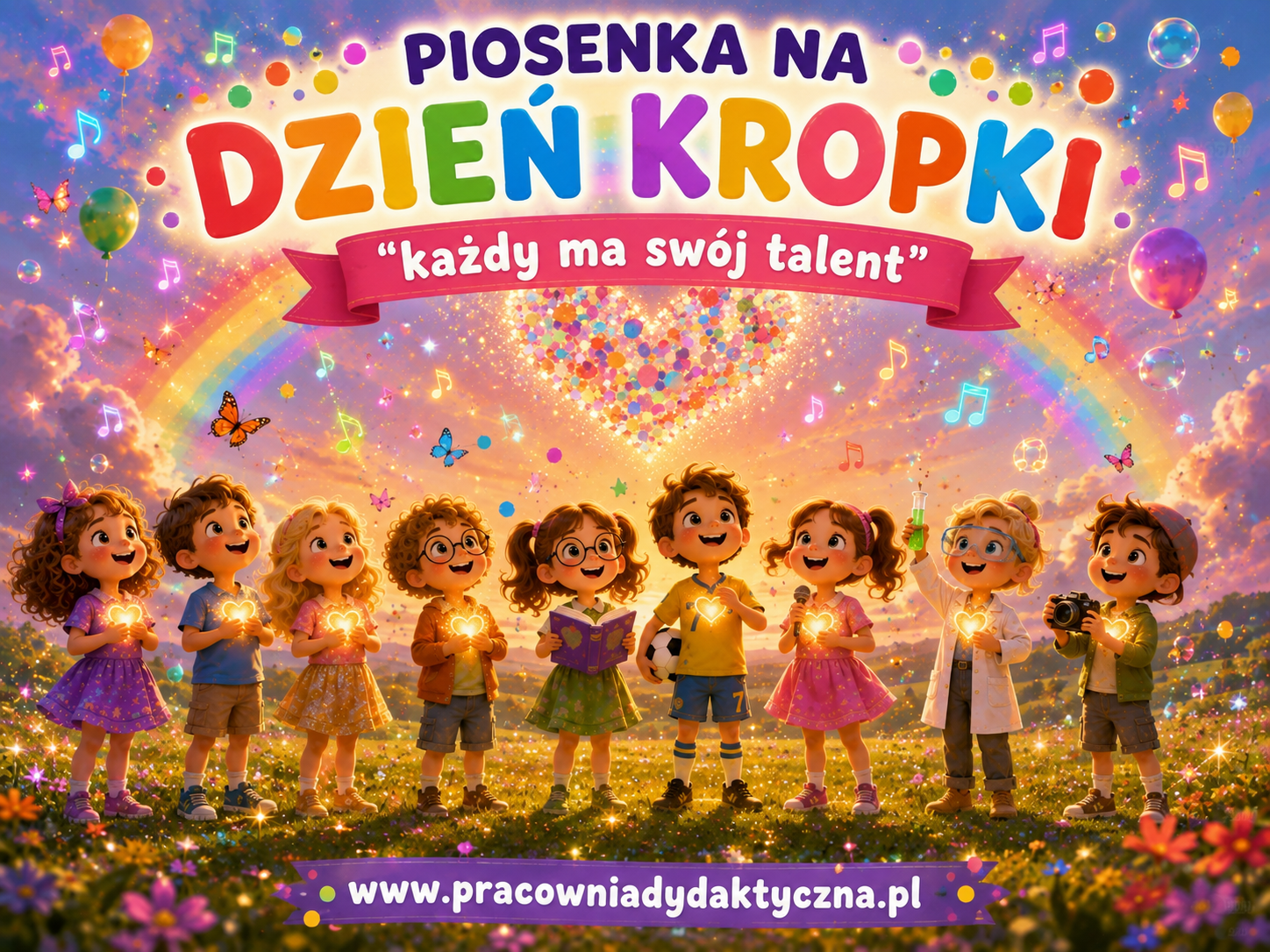 Piosenka na Dzień Kropki „Każdy ma swój talent” – MP3 + wersja instrumentalna + tekst PDF