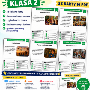 CZYTANIE ZE ZROZUMIENIEM KLASA 2 EDUKACJA WCZESNOSZKOLNA