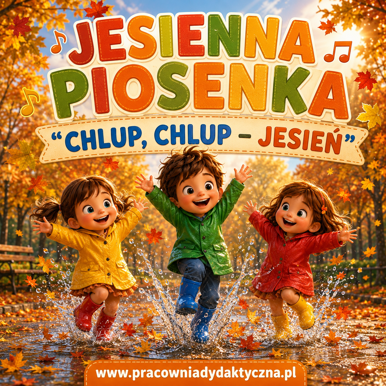 CHLUP, CHLUP – JESIENI | Piosenka jesienna