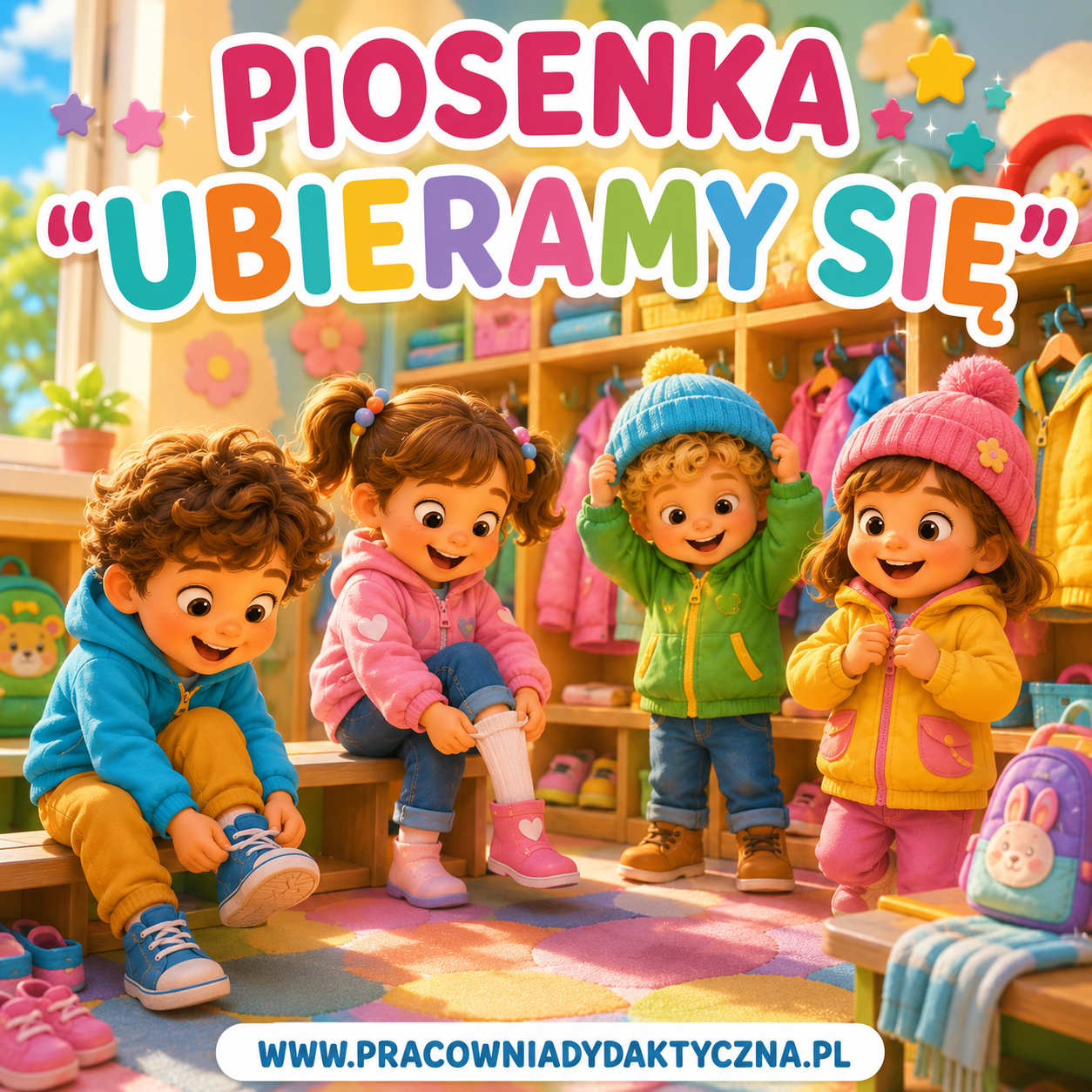 PIOSENKA DLA PRZEDSZKOLAKÓW I ŻŁOBKOWICZÓW " UBIERAMY SIĘ"