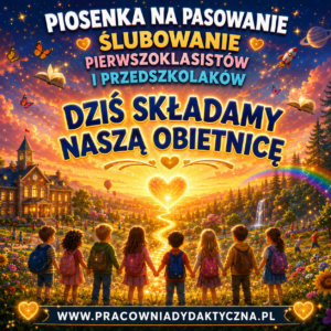 Piosenka na pasowanie i ślubowanie pierwszoklasistów oraz przedszkolaków – „Dziś składamy naszą obietnicę”