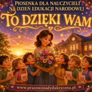 Piosenka na Dzień Edukacji Narodowej Dzień Nauczyciela „To dzięki Wam” – MP3 oraz tekst PDF dla szkół i przedszkoli