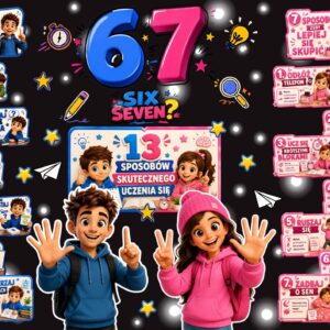 SIX SEVEN 6️⃣7️⃣ – 13 sposobów skutecznego uczenia się | Nowoczesna gazetka szkolna PDF