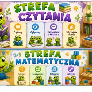 🏫 STREFY AKTYWNOŚCI DO GRUP PRZEDSZKOLNYCH – GRUPA ŻABKI